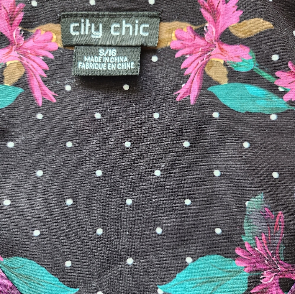 City Chic Olivia Tunic-Black - Picture 3 of 15